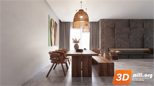 Dining Table Set Skp Files